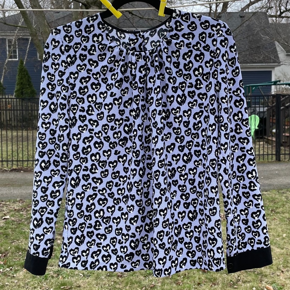 Sandro Heart Print Top